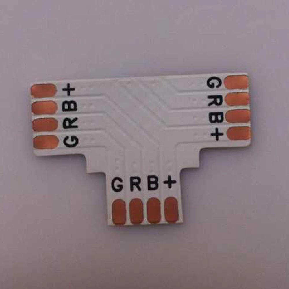 T-formet 5050 10mm 4-pin RGB LED-strip connector