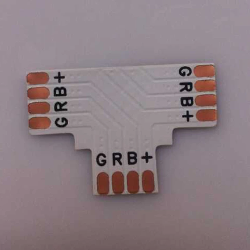 T-formet 5050 10mm 4-pin RGB LED-strip connector