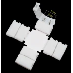 LED clip connectors X-form 10mm 2-pin 5050 RGB til LED strips