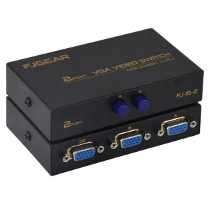 satkit VGA-switch 2 indgange 1 udgang til PC-skærm uden kvalitetstab