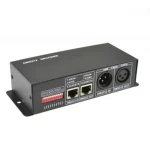 DMX512-controller til RGB LED-strips 12/24VDC med 3 kanaler