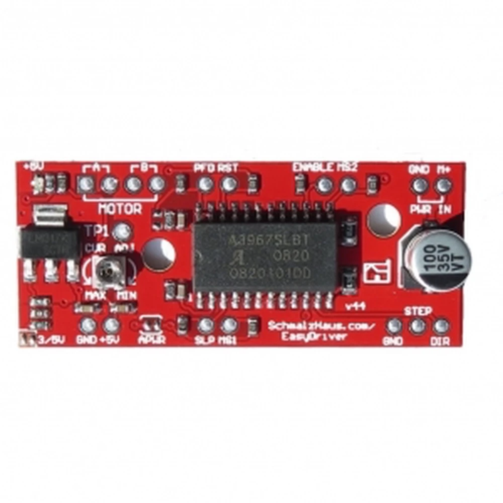 Easydriver V4.4 A3967 stepmotor driver kompatibel med Arduino