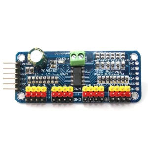 PCA9685 16-kanals servo controller med 12-bit PWM I2C til Arduino