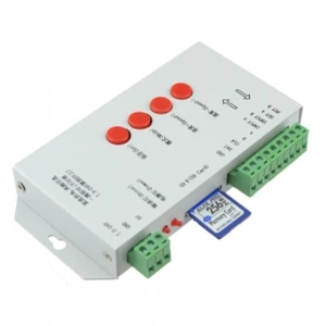 Programmerbar T-1000S DMX512 controller til RGB LED med hukommelseskort