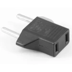 Adapter fra fladt 2-benet stik til europæisk stik til praktisk og sikker brug