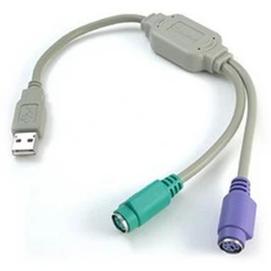 satkit USB til PS/2 konverter til tastatur og mus - satkit