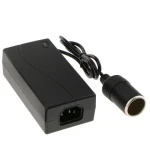220V til 12V 5A 60W adapter til biloplader Satkit