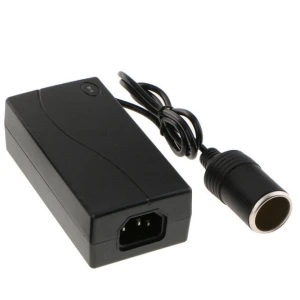 220V til 12V 5A 60W adapter til biloplader Satkit