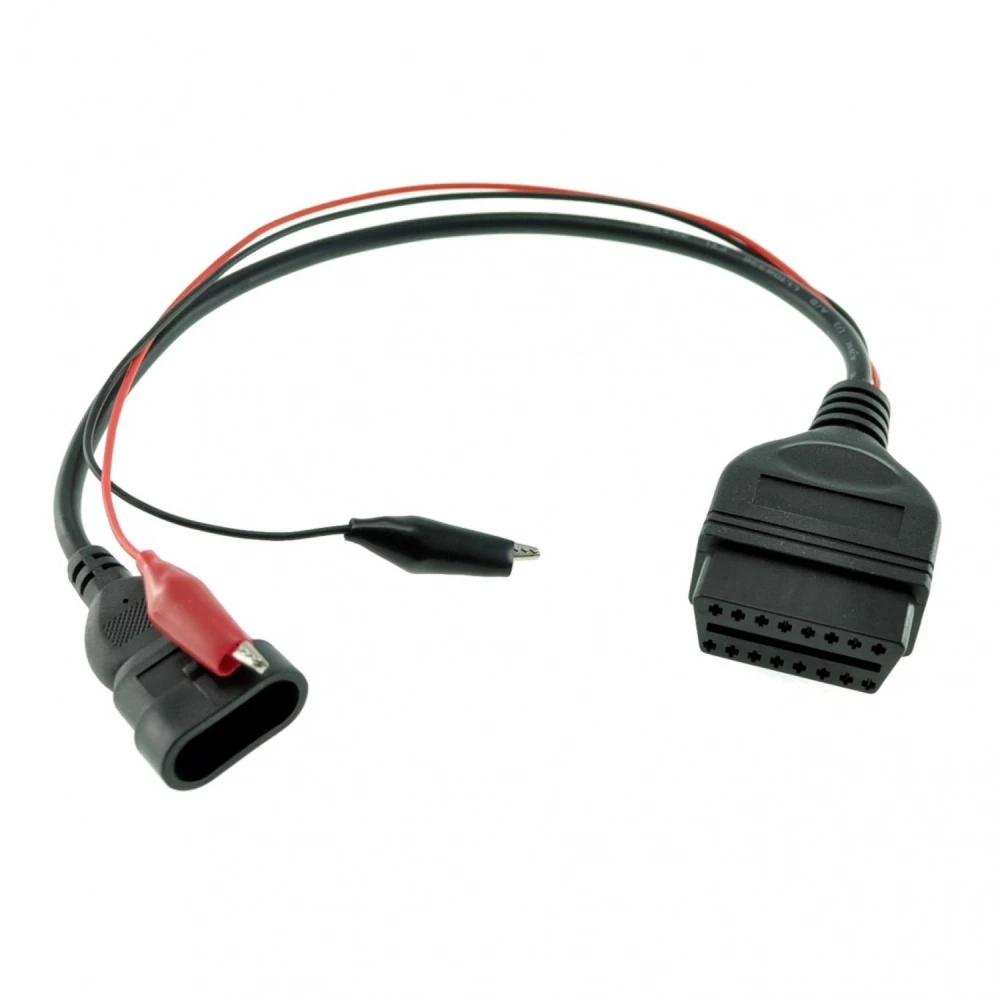 Fiat Alfa Lancia 3 pin til 16 pin OBDII adapter til bildiagnose