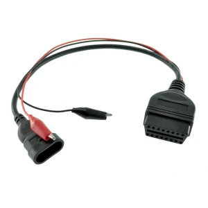 Fiat Alfa Lancia 3 pin til 16 pin OBDII adapter til bildiagnose