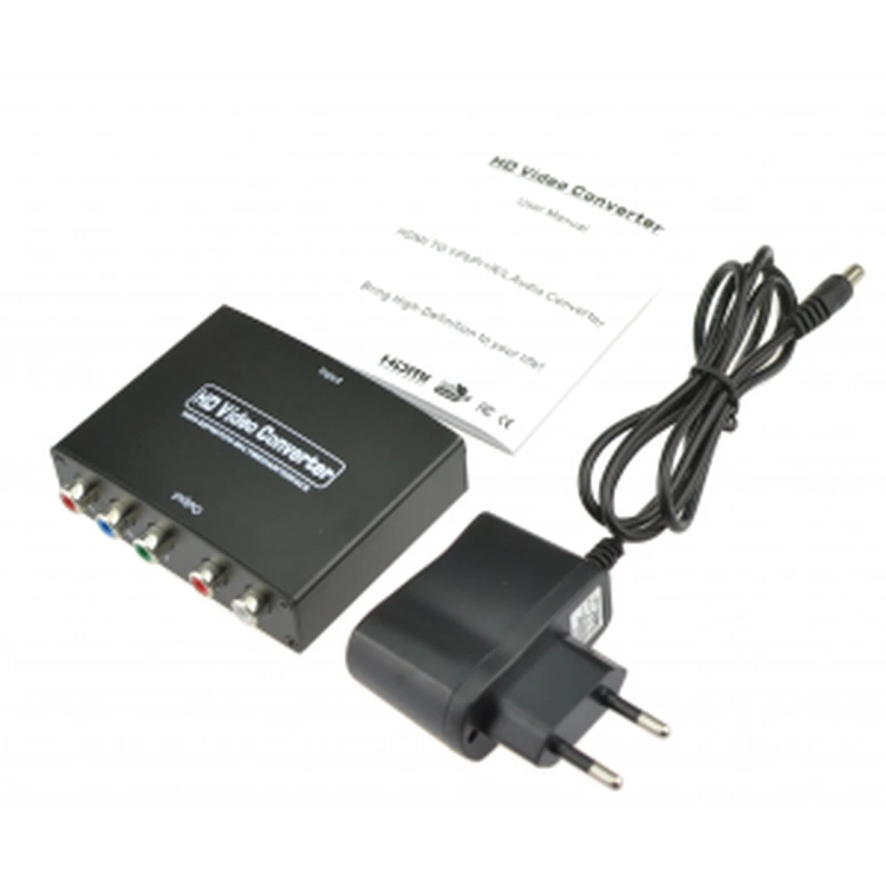 HDMI til komponent YPbPr konverter med stereo lyd satkit