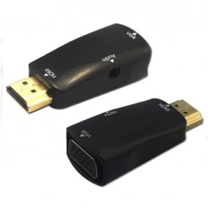 HDMI til VGA konverter med lyd til video- og lydsignal i høj kvalitet