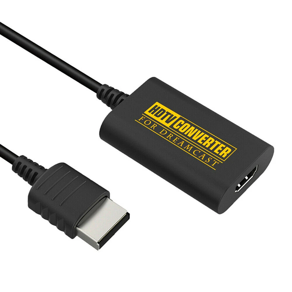 Dreamcast HDMI-konverter - HDTV-adapter med HDMI-kabel til din konsol