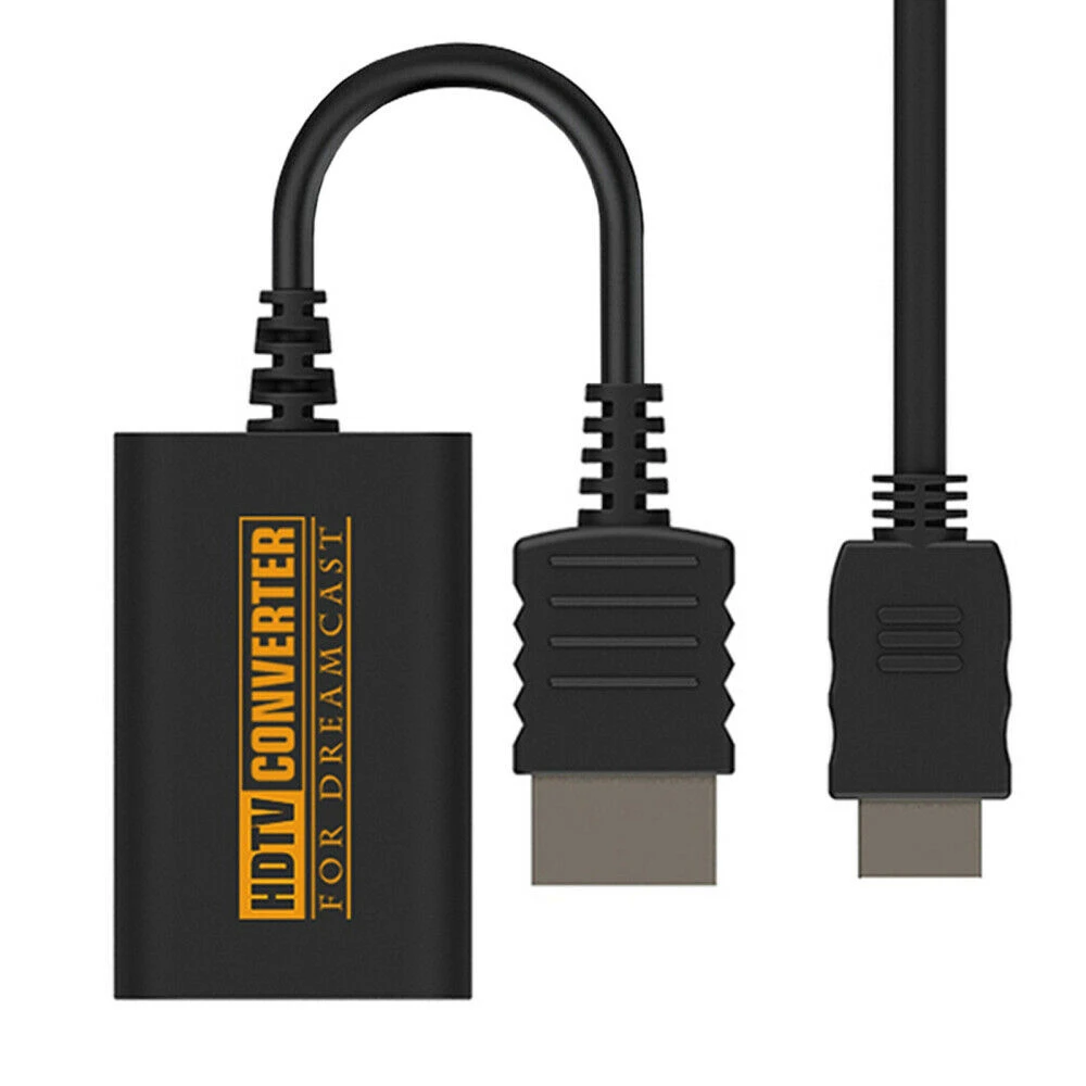 Dreamcast HDMI-konverter - HDTV-adapter med HDMI-kabel til din konsol