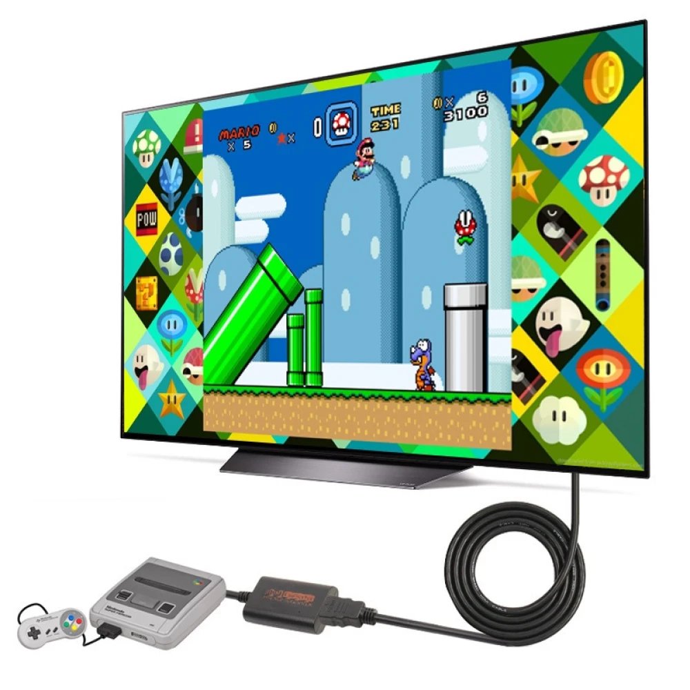HDMI-adapter til Nintendo N64 - til SNES, SFC og NGC