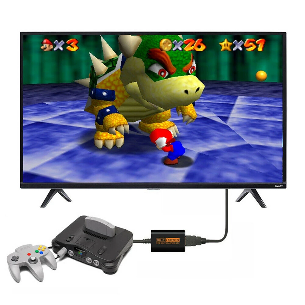 HDMI-adapter til Nintendo N64 - til SNES, SFC og NGC
