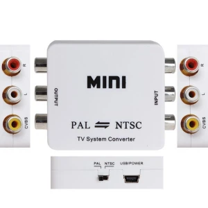 Bidirektional PAL til NTSC konverter til TV - videoformatadapter