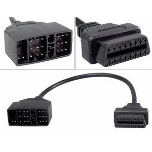 satkit Toyota 22 pin til OBDII 16 pin adapter til bildiagnose