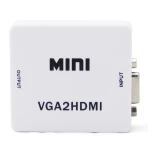 Vista lateral del convertidor VGA a HDMI con indicador LED