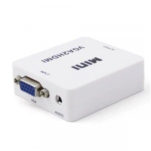 satkit VGA til HDMI-konverter med lyd til nem tilslutning af PC til TV