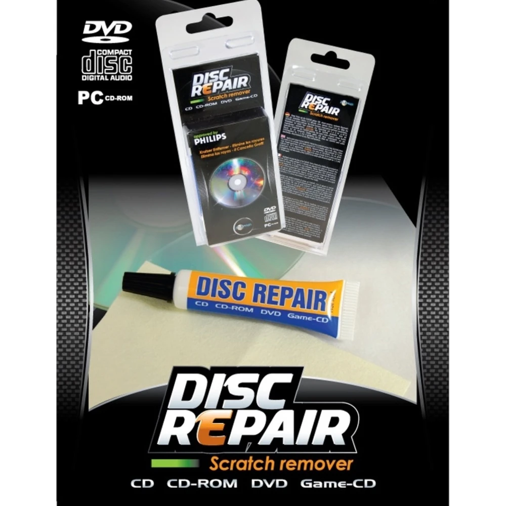 Disc Repair ridsefjerner til CD og DVD fra DISPLEX