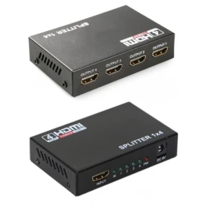 HDMI splitter 1x4 Full HD 1 indgang 4 udgange 1080p HDTV og 3D
