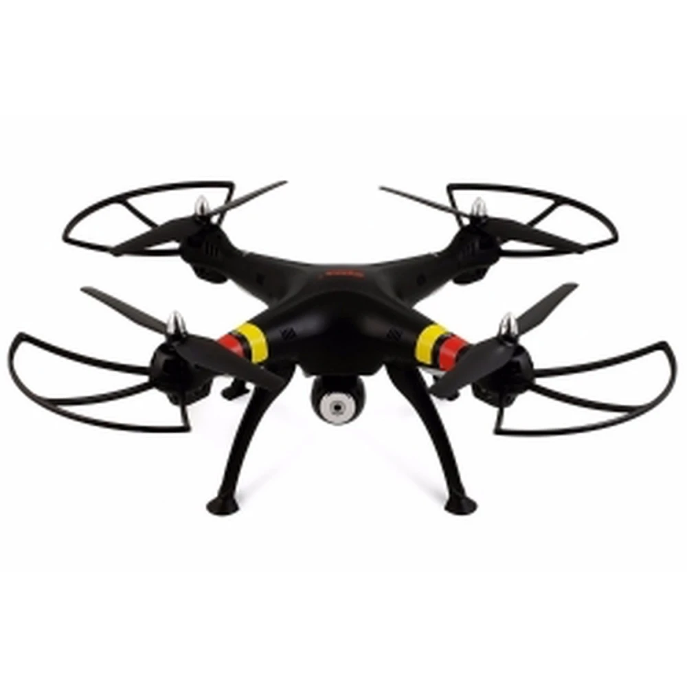 Syma X8W drone med HD-kamera og wifi - sort quadcopter 2.4GHz 4CH 6Axis Gyro