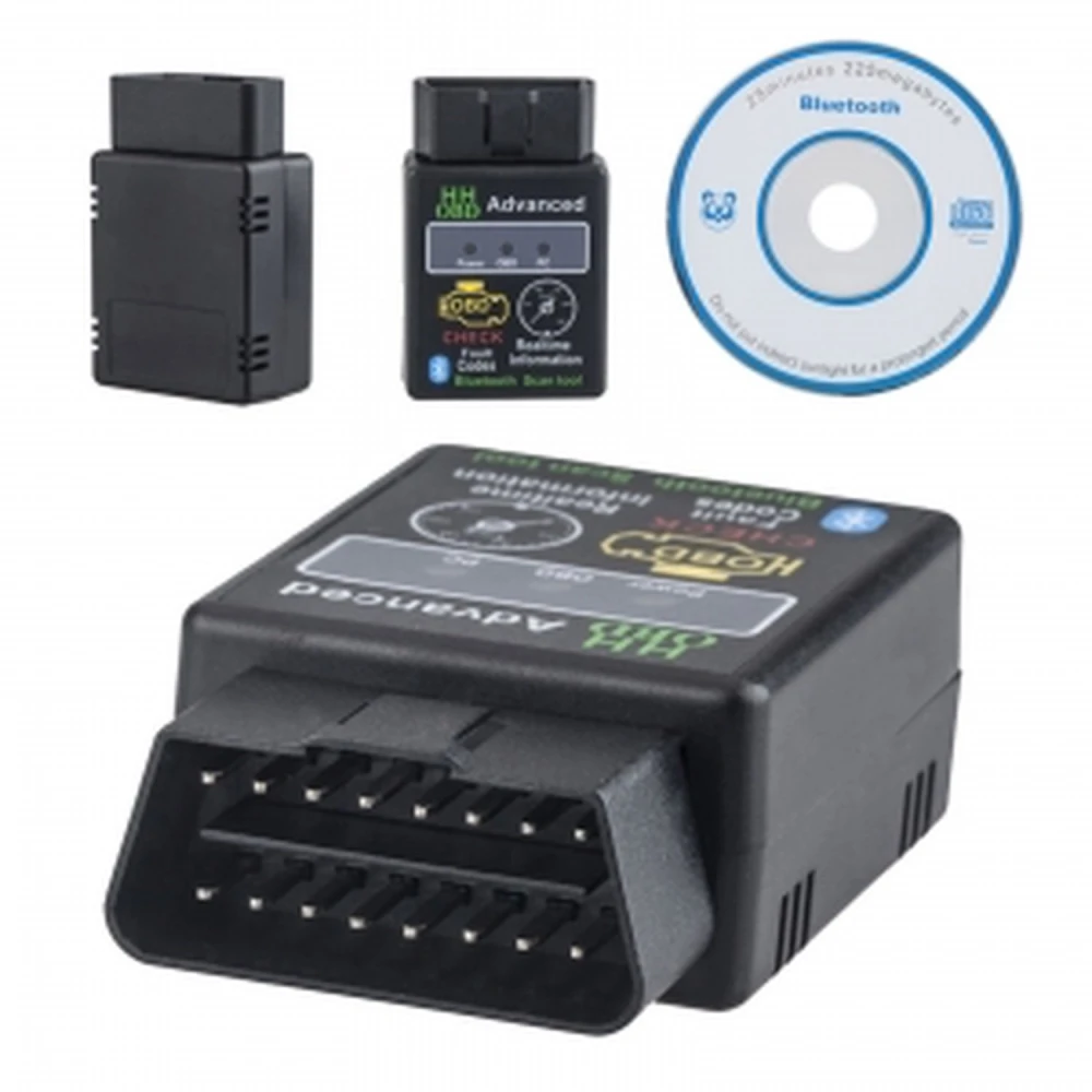 Elm327 V2.1 HH OBD2 Bluetooth: Bil-diagnoseværktøj Satkit