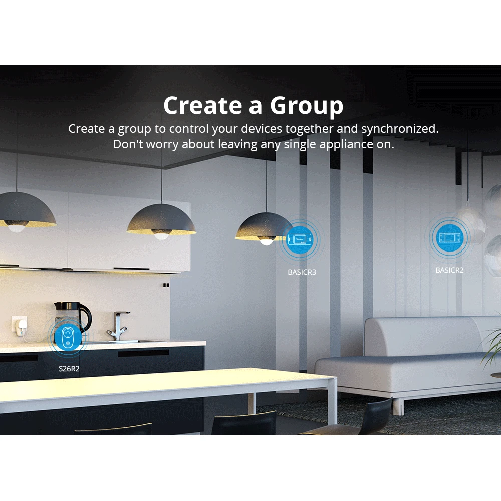 Sonoff S26 R2 smart stik - WiFi fjernstyring til hjemmet EU