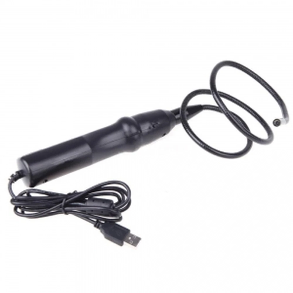 Fleksibelt inspektionsendoskop 7 mm og 1 meter med LED-lys