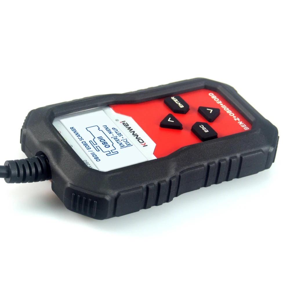Mercedes Benz diagnoseapparat Konnwei KW360 12V komplet system