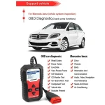 Mercedes Benz diagnoseapparat Konnwei KW360 12V komplet system