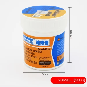 Professionel blyfri loddepasta Mechanic 906SBL 500GR Sn42Bi58