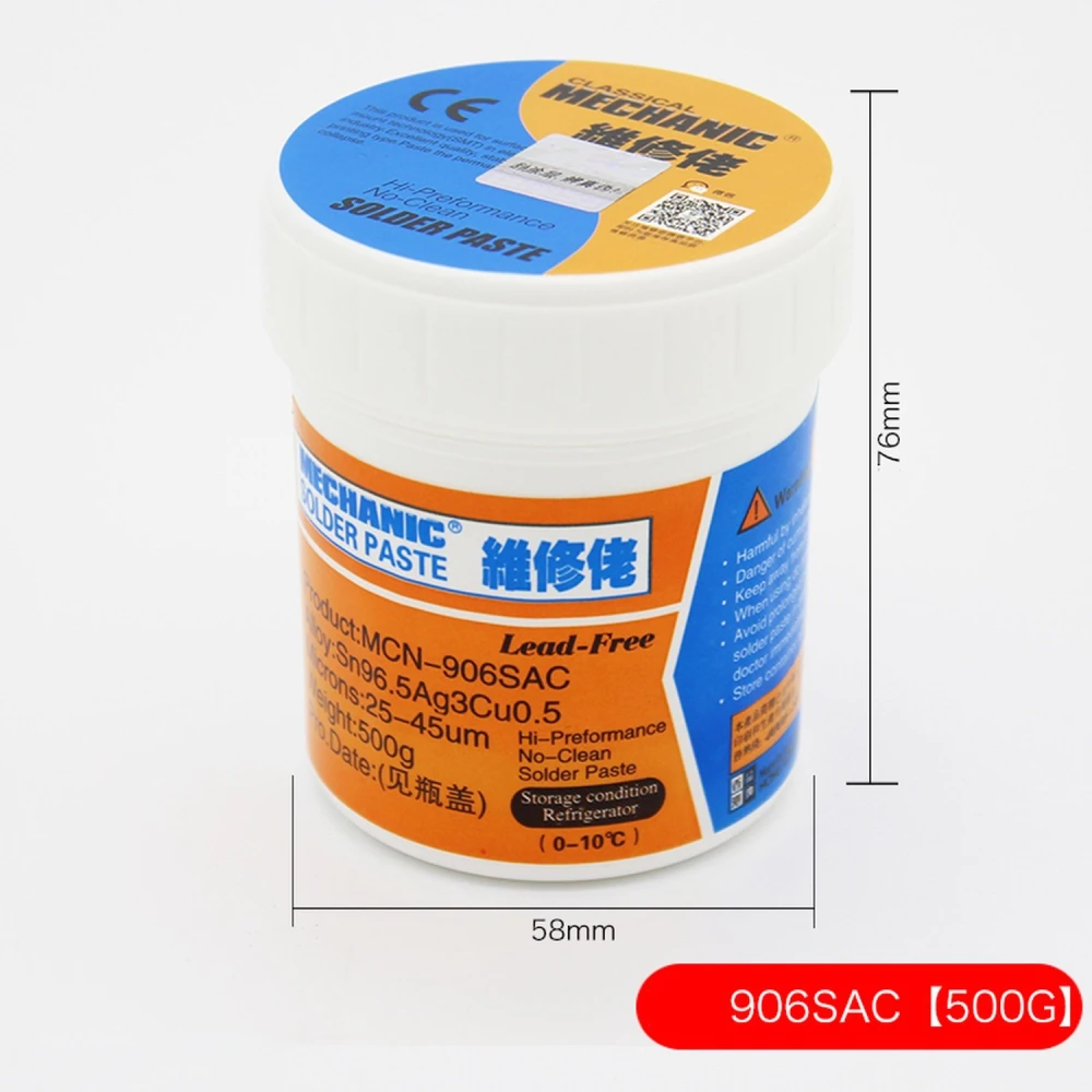 Mechanic blyfri loddepasta 500GR MCN-906SAC