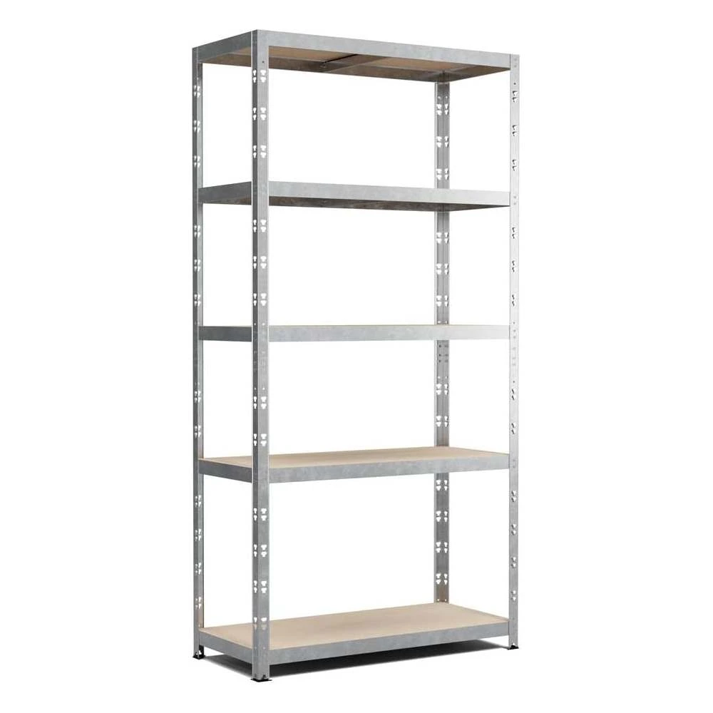 Metallreol 180x90x40 cm robust og alsidig med 5 hylder
