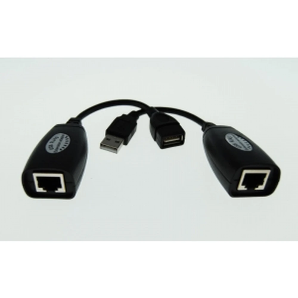 USB-forlænger via RJ45-kabel op til 50 meter til fjernforbindelse