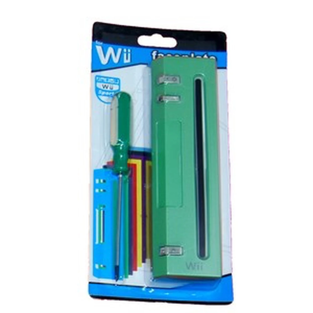Grøn front til Wii – original reservedel til Nintendo Wii-konsol
