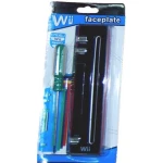 Sort frontpanel til Wii - reservedel til Nintendo Wii