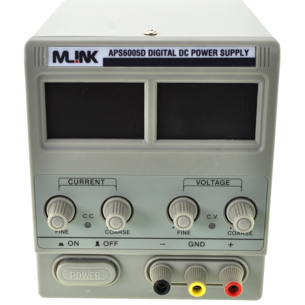 Justerbar strømforsyning 60V 5A Mlink APS6005D med digitalt display