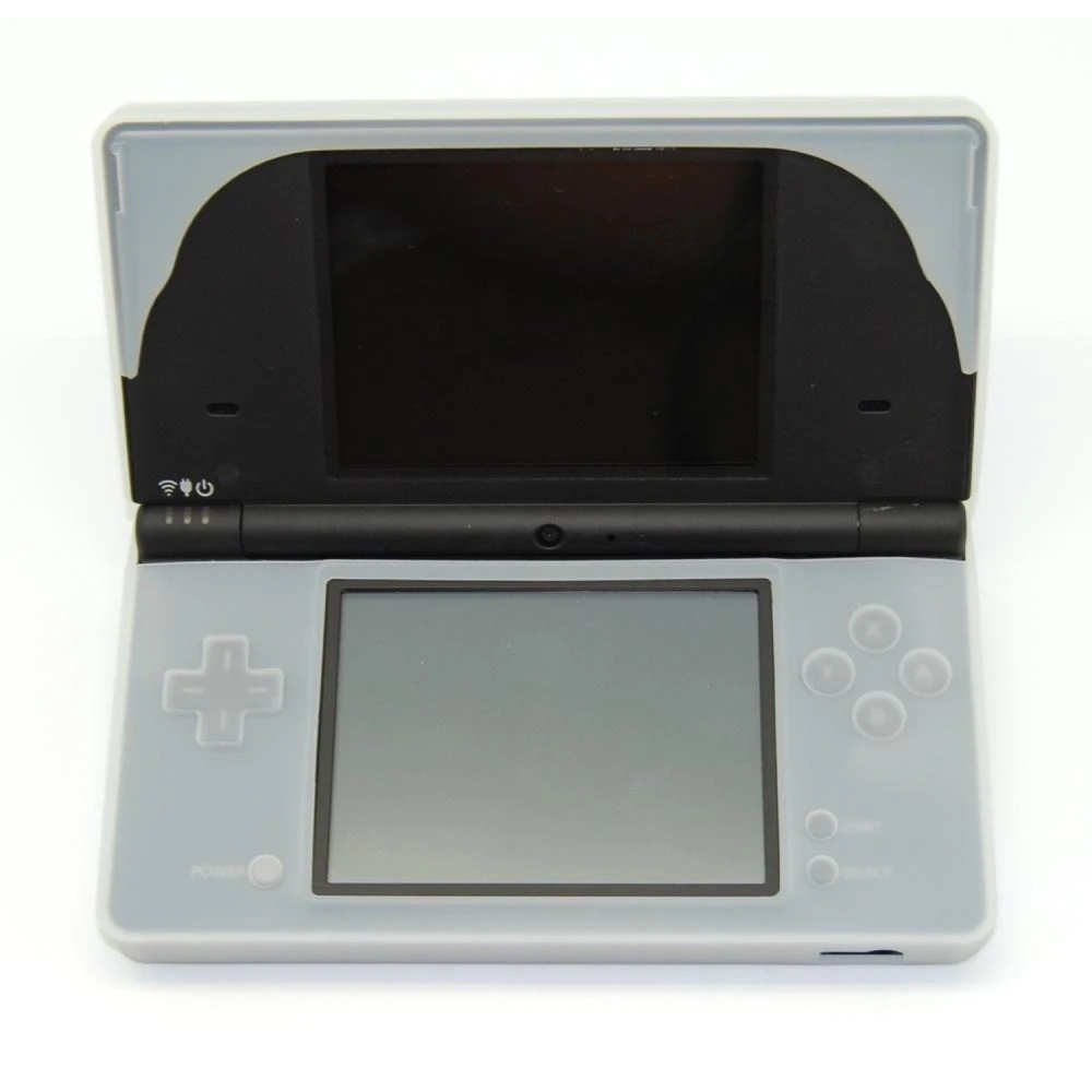 Hvidt silikoneetui til Nintendo DSI for beskyttelse og komfort