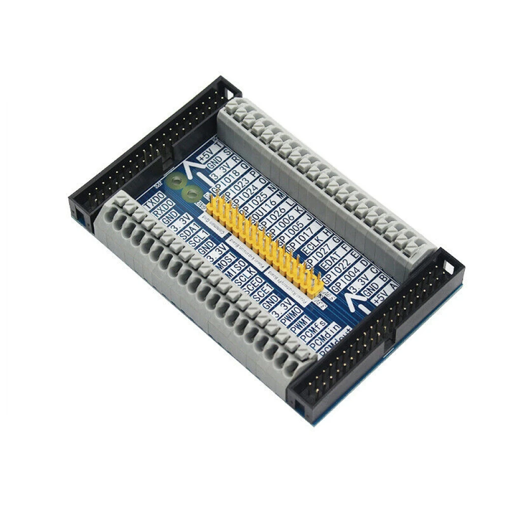 Multifunktionelt GPIO udvidelsesprint til Raspberry Pi B+ og 3B