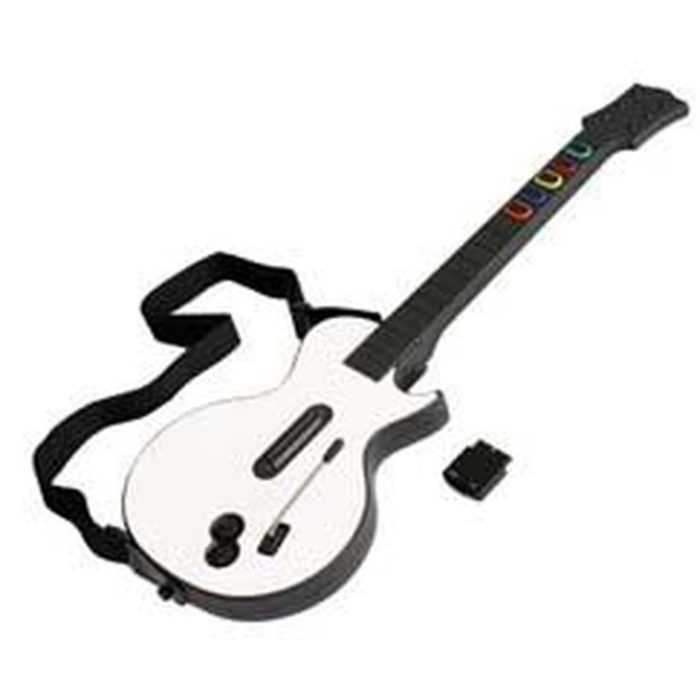 Trådløs guitar til PS2 kompatibel med Guitar Hero I, II og III