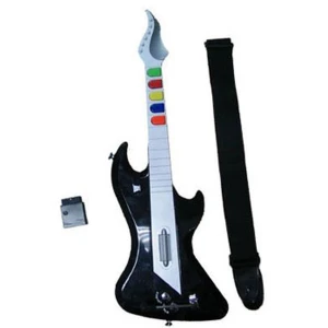 Trådløs PS2-guitar kompatibel med Guitar Hero I, II og III
