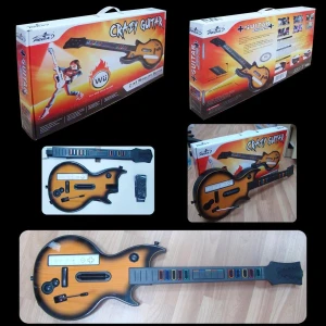 Trådløs Wii Crazy Guitar til kompatible musikspil