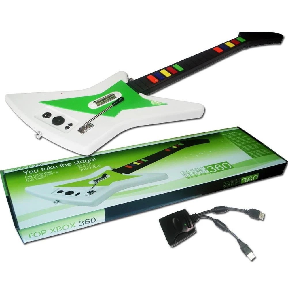 Trådløs guitar til Xbox 360 kompatibel med Guitar Hero og Rock Band