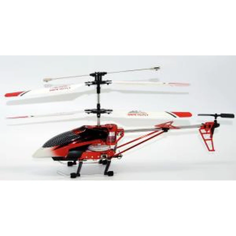 Fjernstyret helikopter model M-1 V2 i rød med gyroskop og 3 kanaler