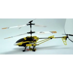 Fjernstyret helikopter model M-1 V2 i guld - præcis og sikker flyvning