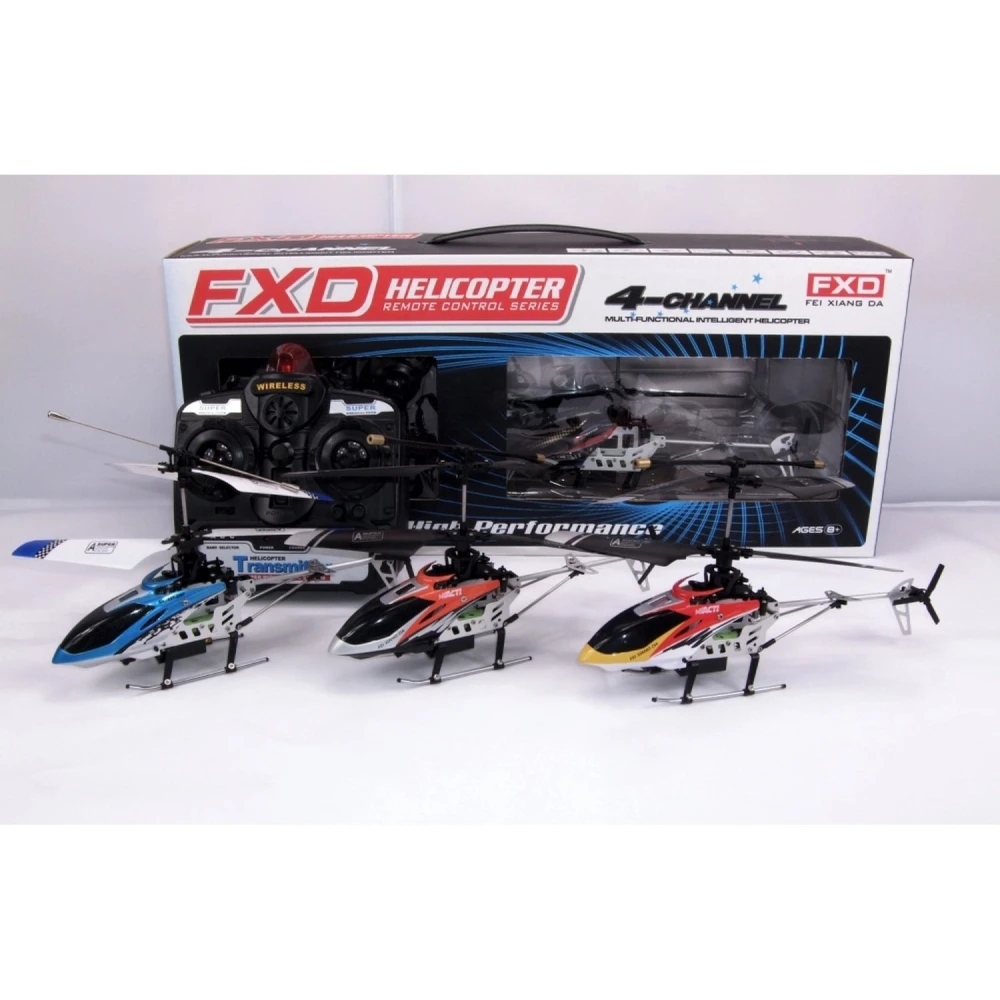 RC helikopter IR-kontrol model A68786 med 4 kanaler og gyro