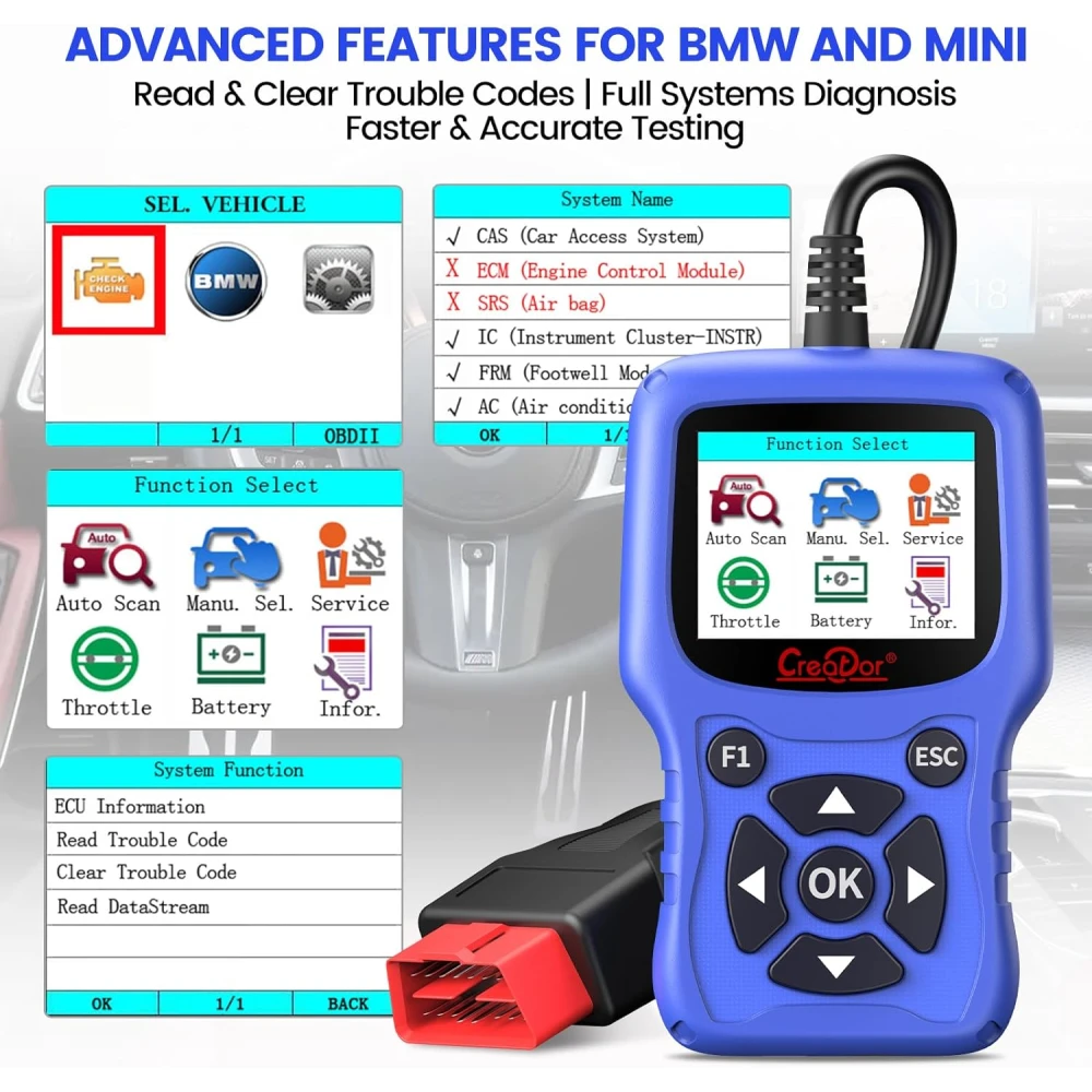 OBD2 diagnoseværktøj BMW Creator C420 til BMW og Mini