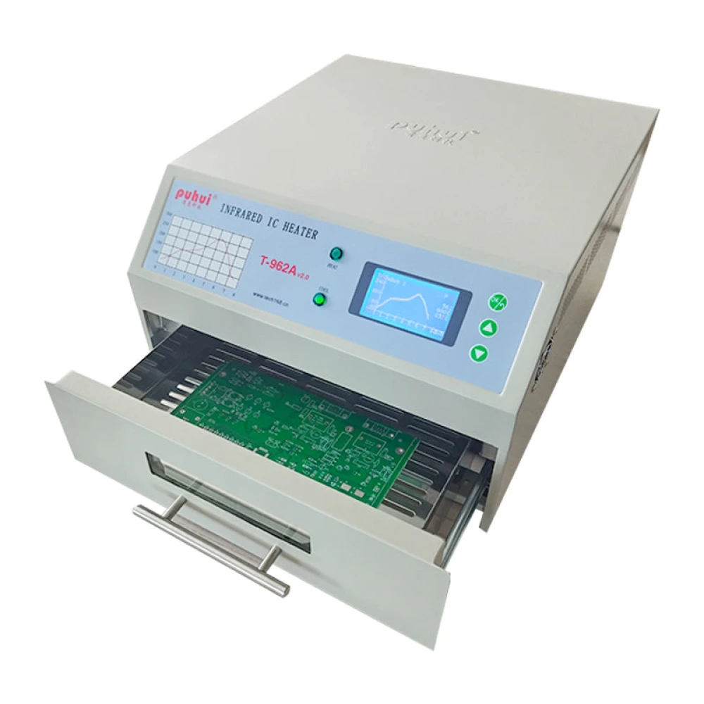 Infrarød reflow-ovn T-962A Puhui V2.0 til SMD og BGA